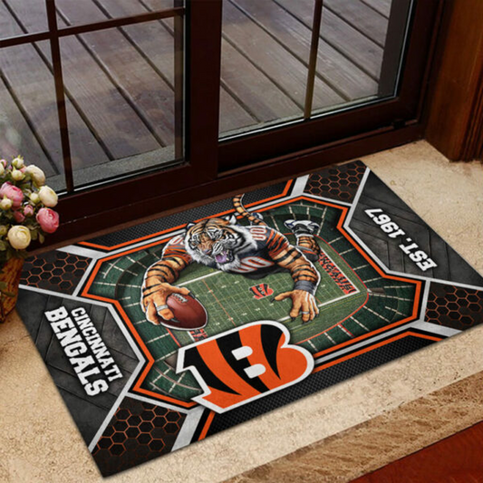 CIN x NFL Custom Doormat DATND TANTD