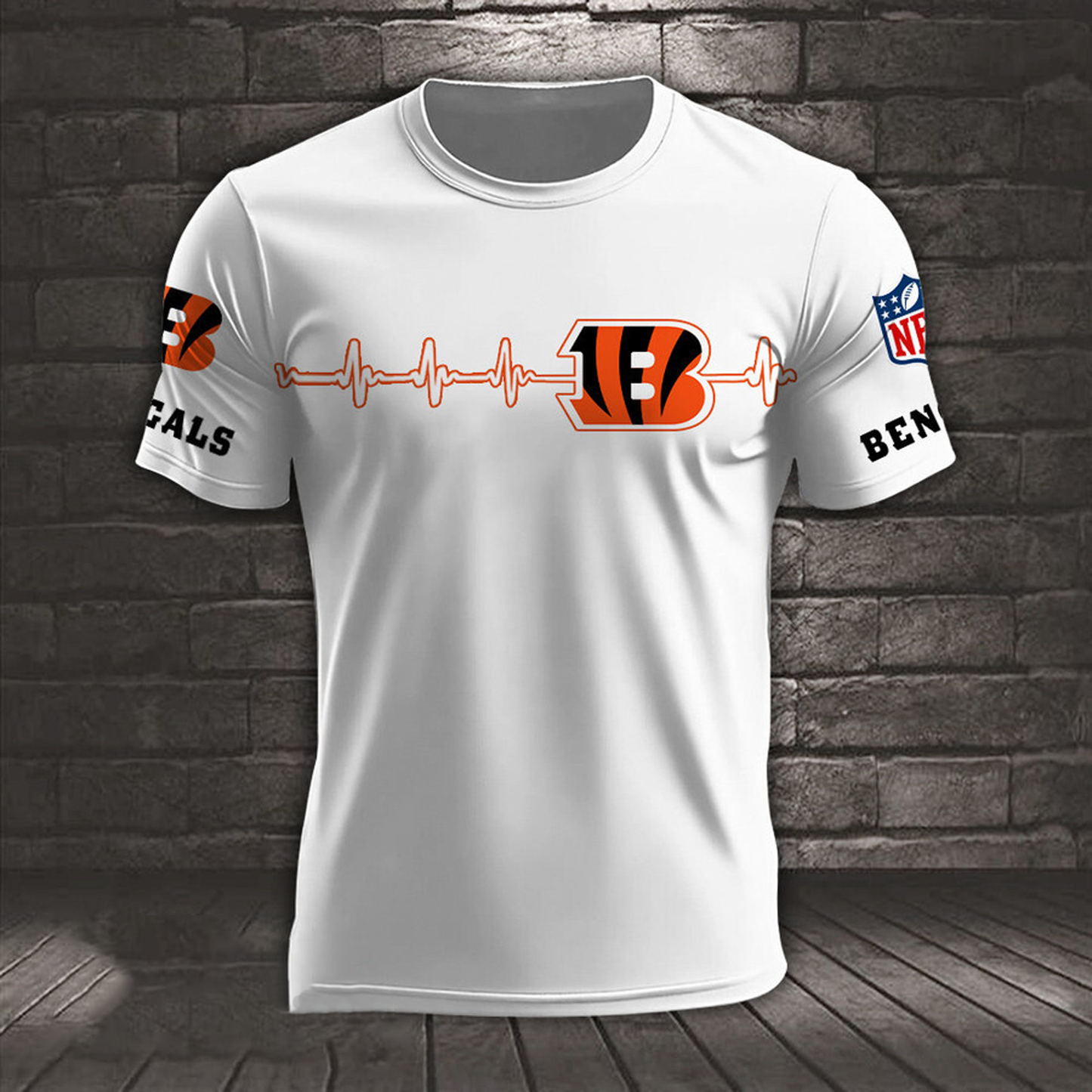 CIN x NFL Heart Rate Map Special 3D Shirt DatND ThuongNH