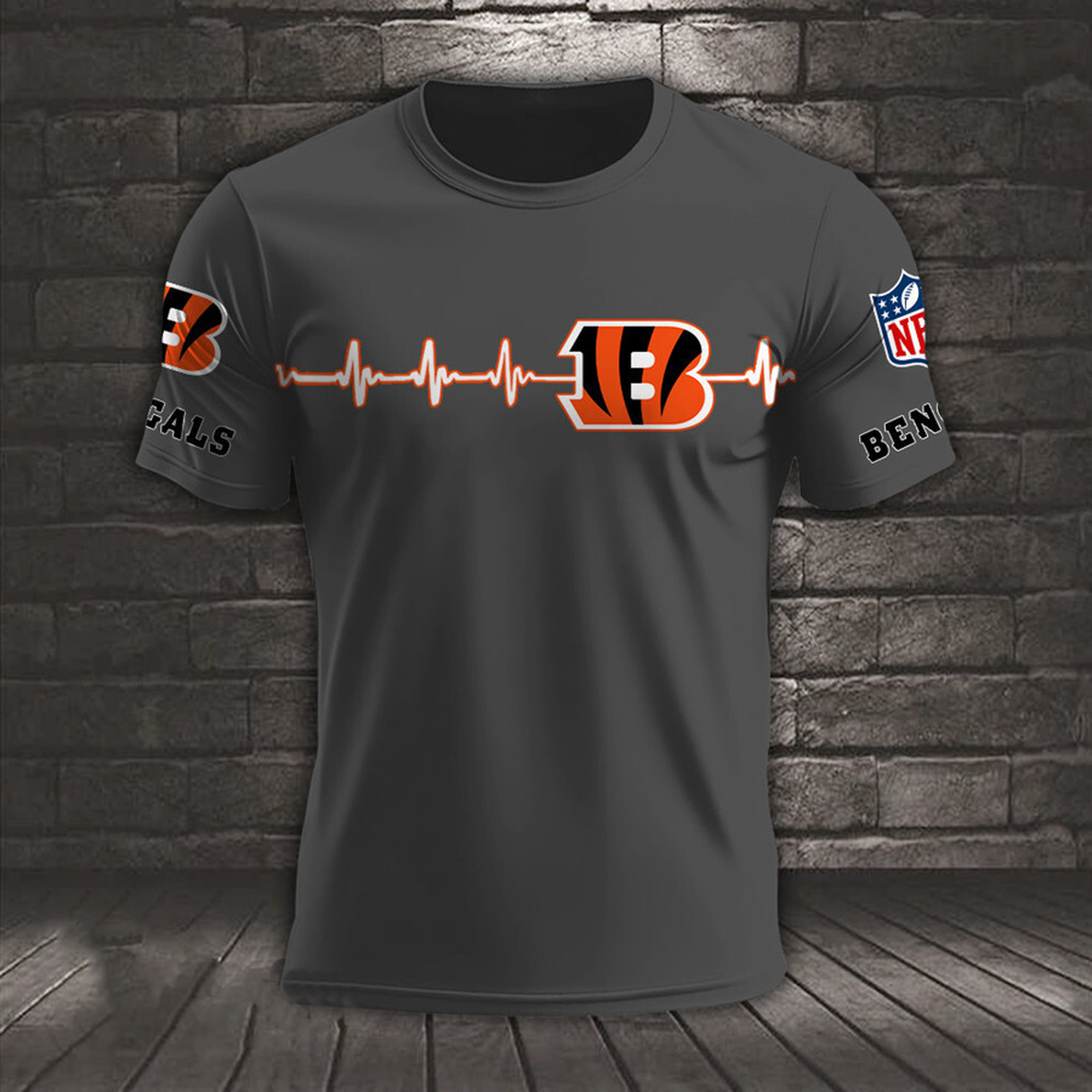 CIN x NFL Heart Rate Map Special 3D Shirt DatND ThuongNH