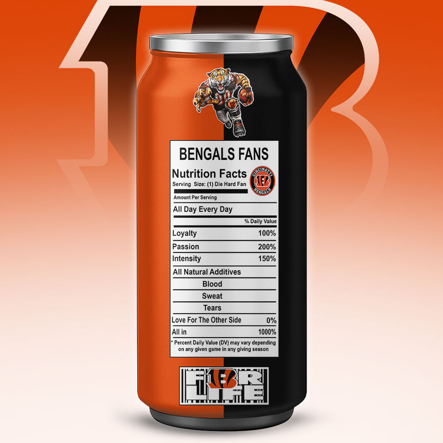 CIN x NFL Monster Energy Tumbler Gift for Fans DATND TANTD