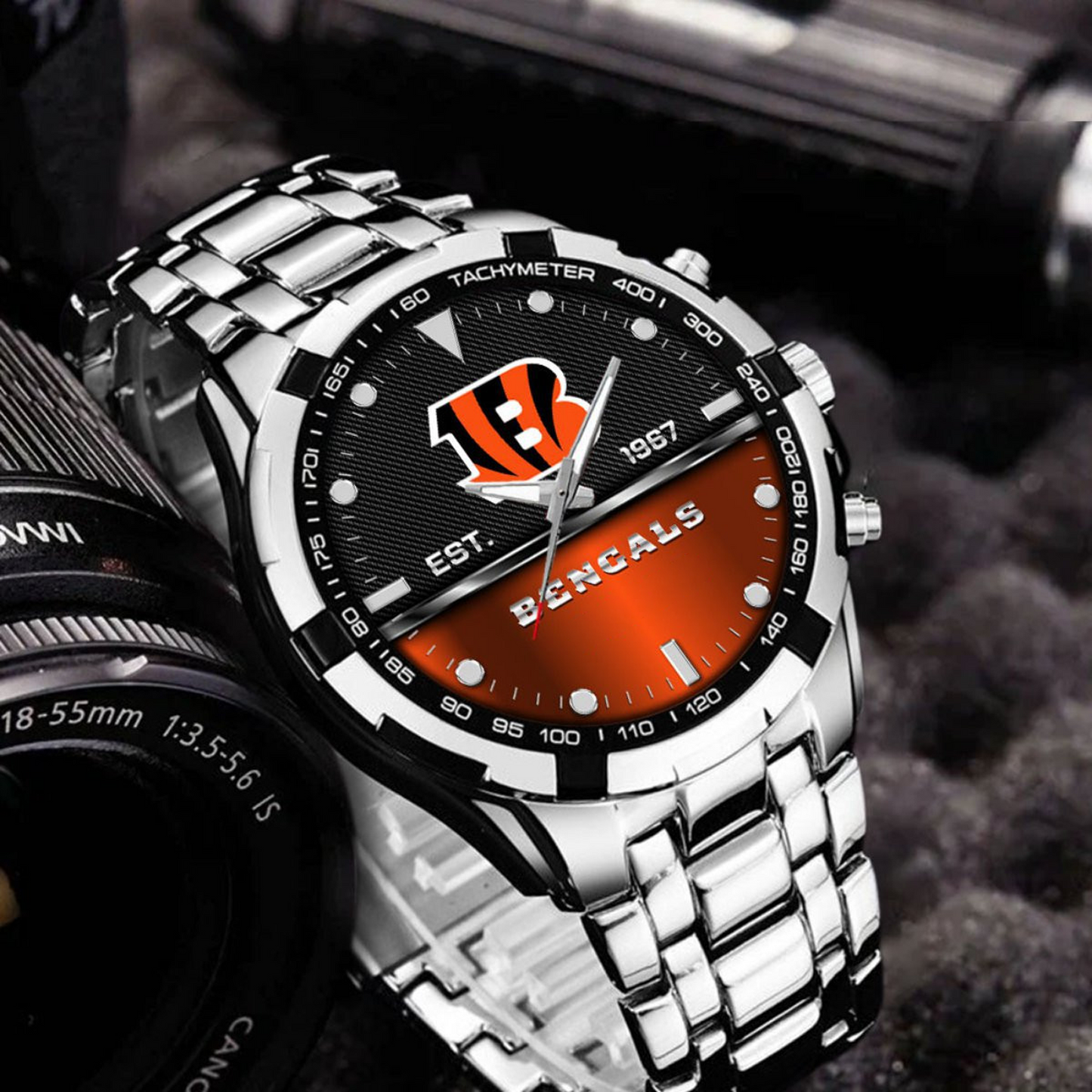 CIN x NFL Stainless Steel Watch DATND TANTD