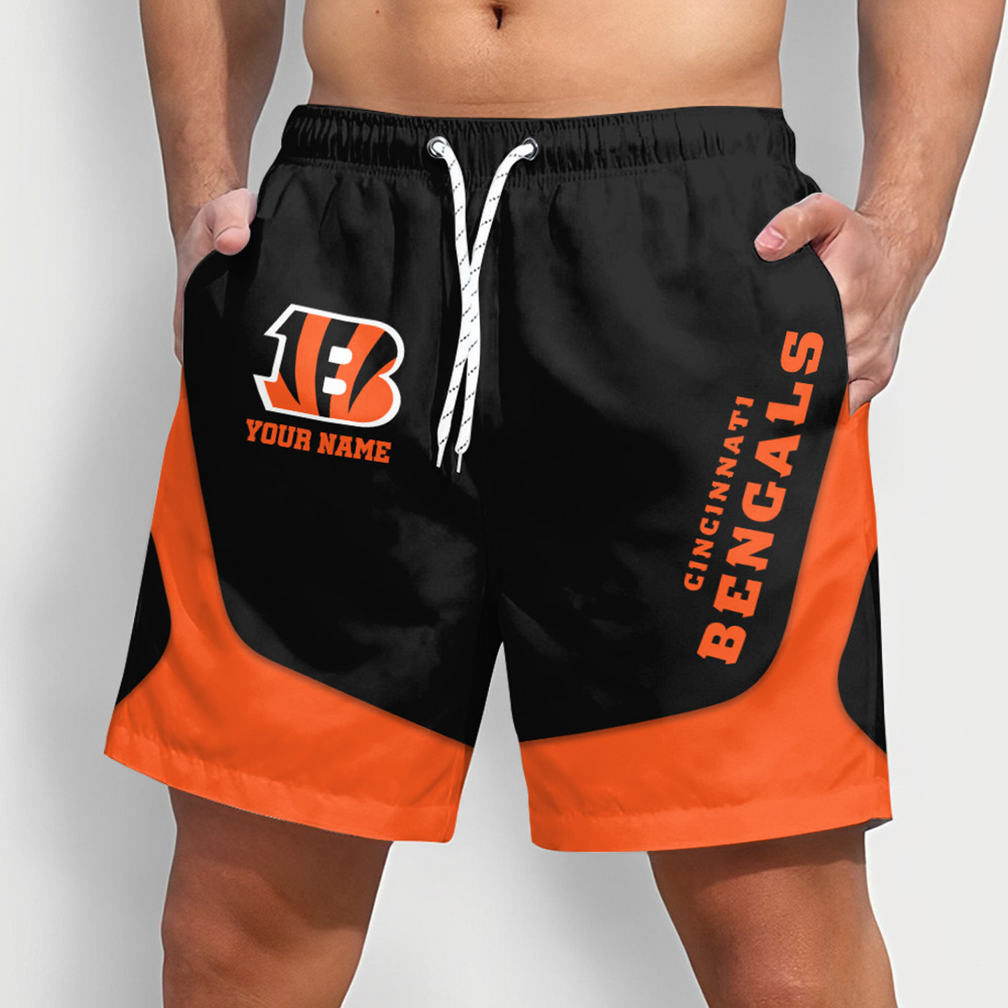 CIN x NFL Team Special Short Pants For Men Custom Name Gifts DATND TANTD25
