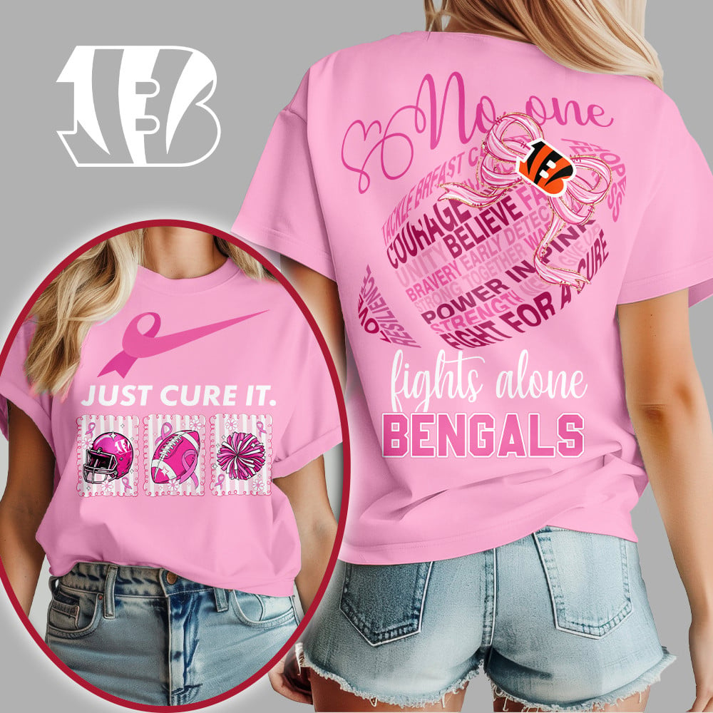 CIN x Premium NFL Breast Cancer Awareness T-Shirt DDT HLP