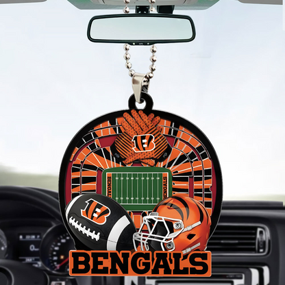 CINCINNATI BENGALS ORNAMENT CAR NDT