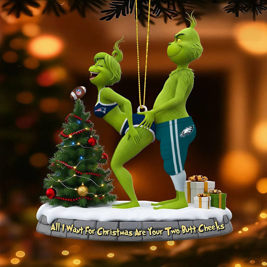 CLASSIC BATTLE PHI X NE NFL ORNAMENT NDT NHM