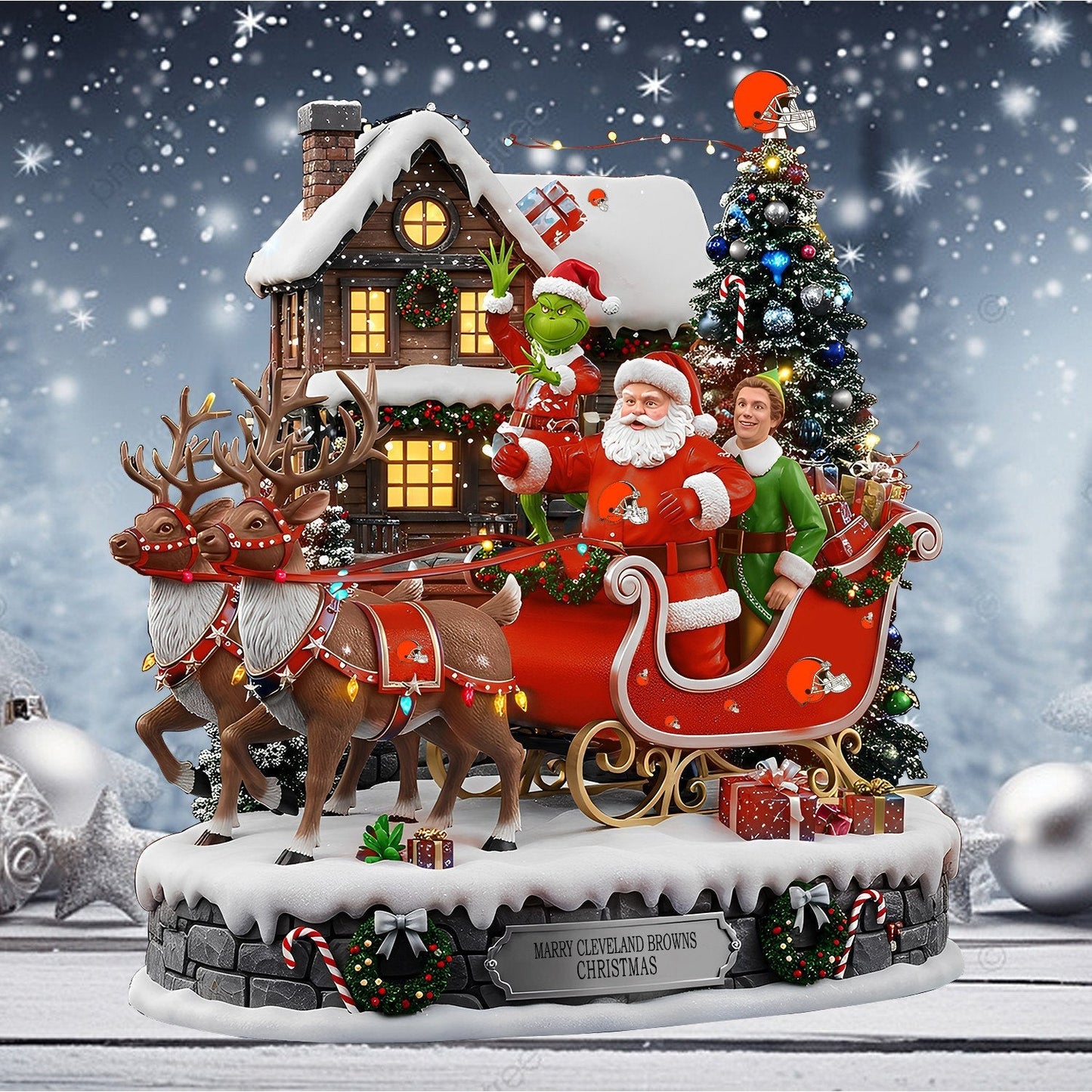 CLE Acrylic Block - NFL Christmas Gift For Fans DDT CTND