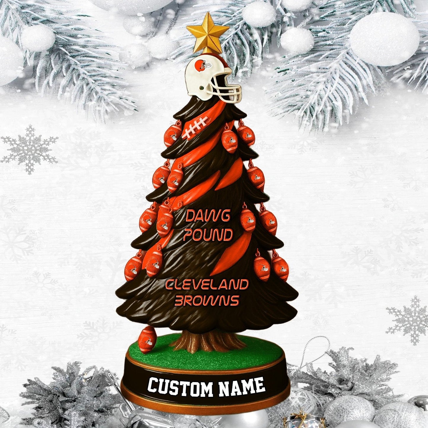 CLE NFL Acrylic Block Gift For Fans DDT CTND