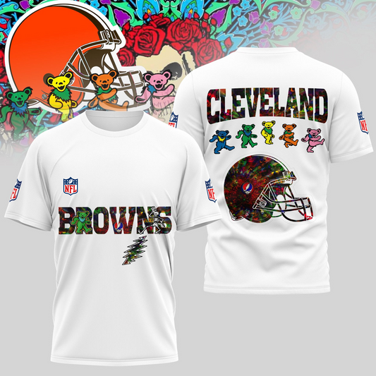 CLE Premium NFL Dancing Bear T-Shirt DDT HLPHUONG