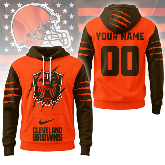 CLE Premium NFL Fan Pride Claw Hoodie DDT CTND