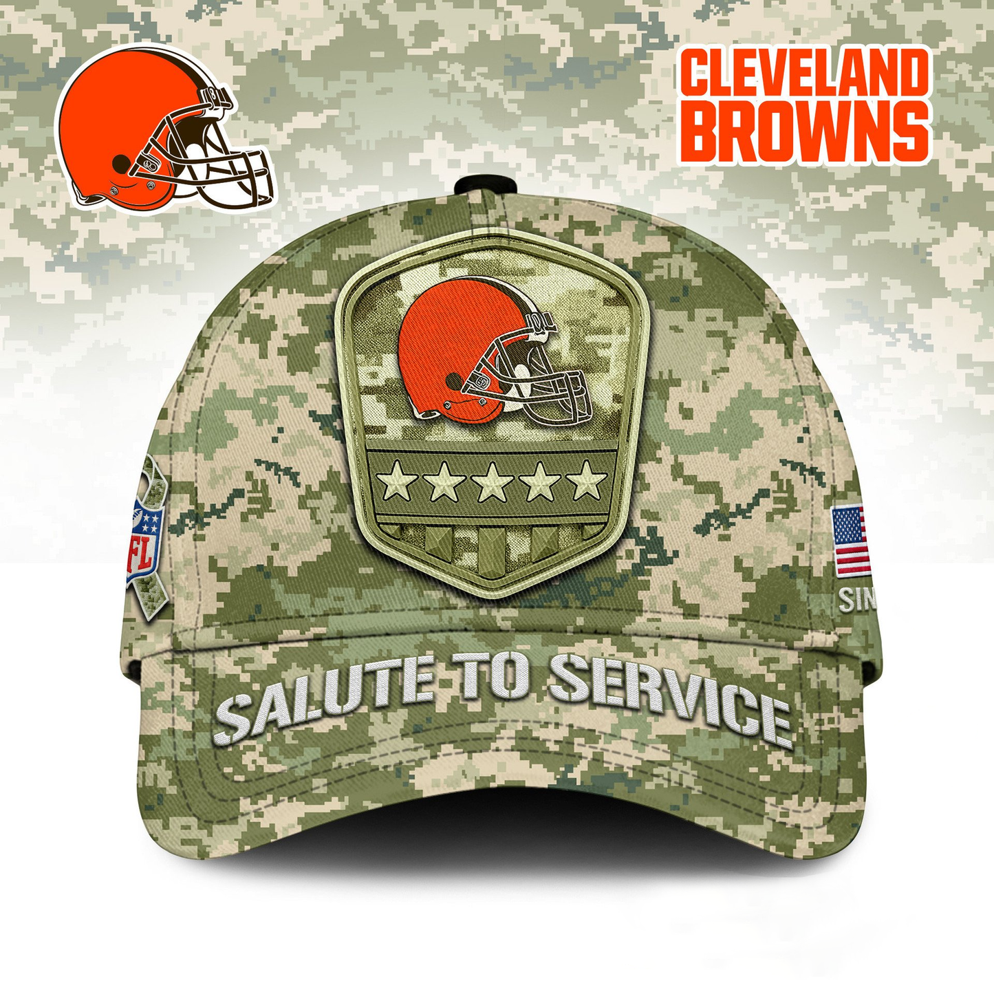 CLE Premium NFL Salute To Service Classic Cap DDT  NTL