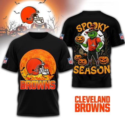 CLE Premium NFL Spooky Season 3D Shirt DDT CTND