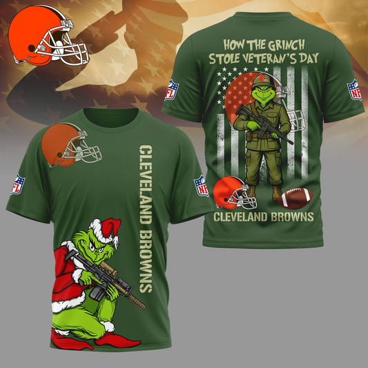 CLE Premium NFL The Grinch Salute Veterans DDT CTND