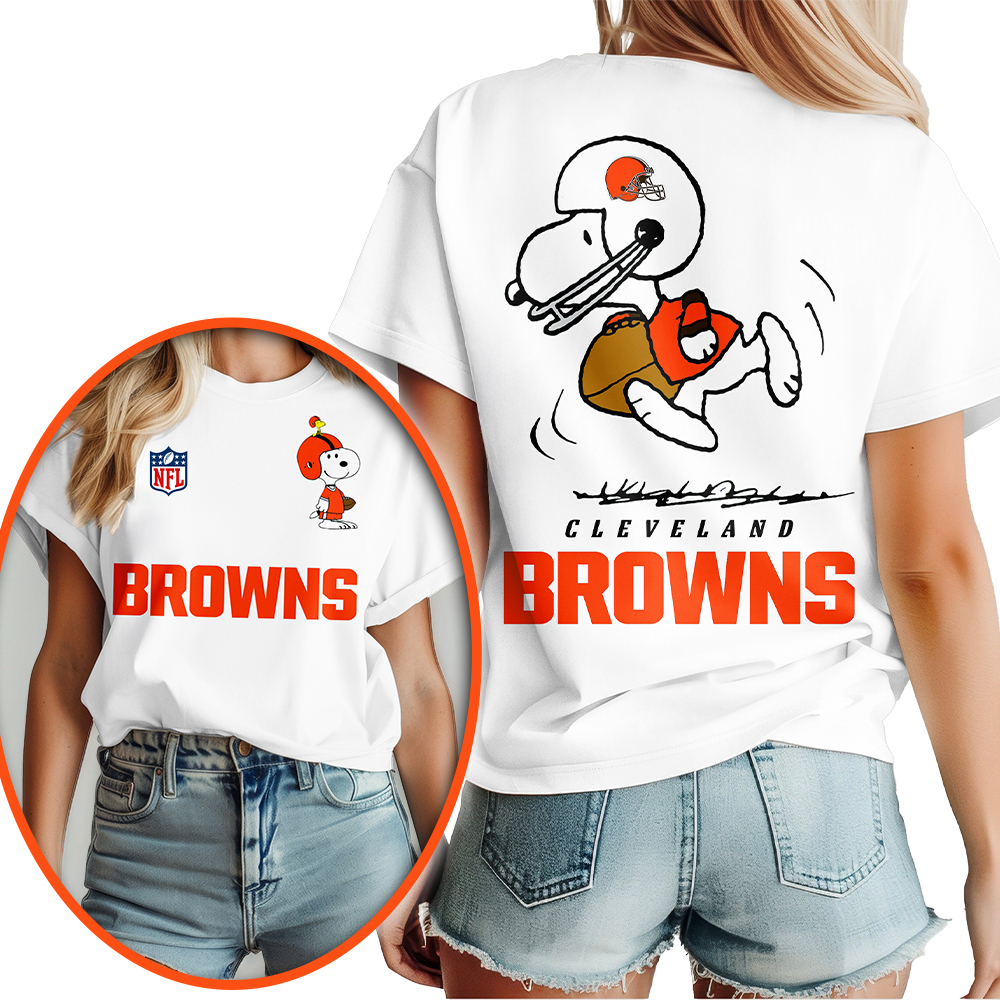 CLE Premium NFL x Peanuts 3D Shirt DDT CTND