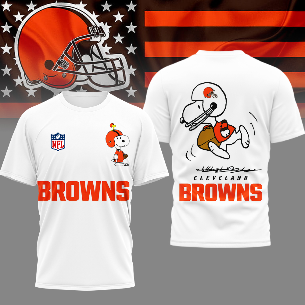 CLE Premium NFL x Peanuts 3D Shirt DDT CTND
