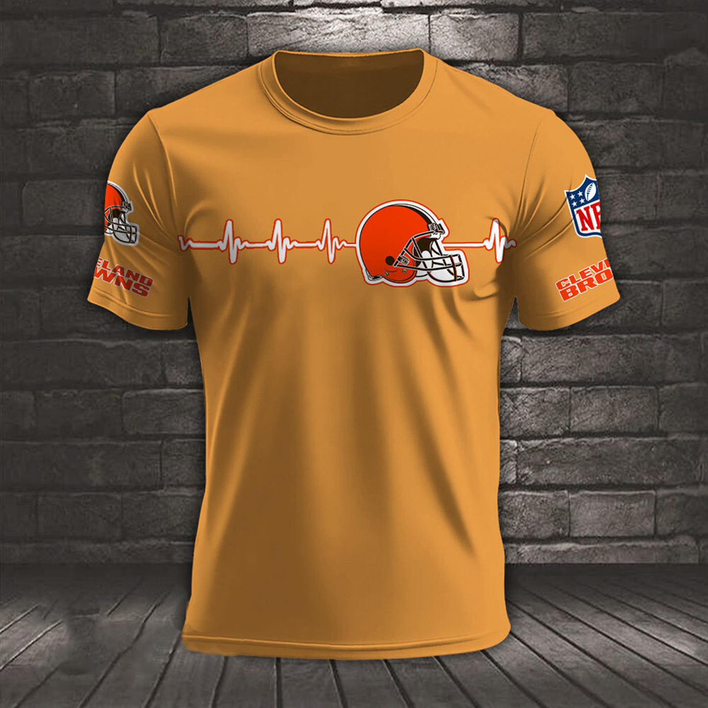 CLE x NFL Heart Rate Map Special 3D Shirt DatND ThuongNH