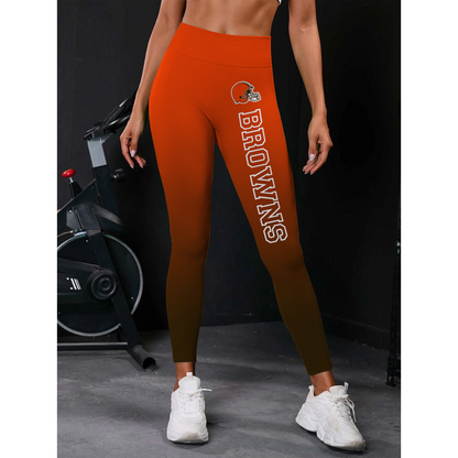CLE x NFL High Waist Push Up Printed Leggings DATND TANTD