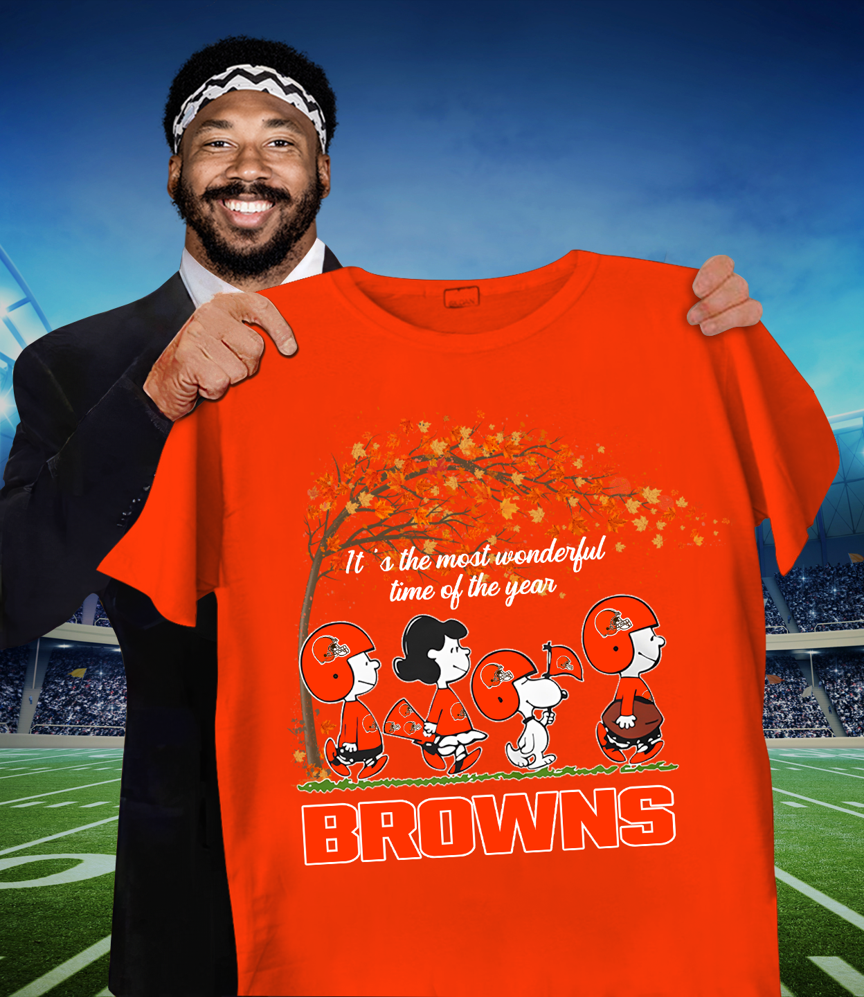 CLE x NFL It's The Most Wonderful T-Shirt DATND TANTD