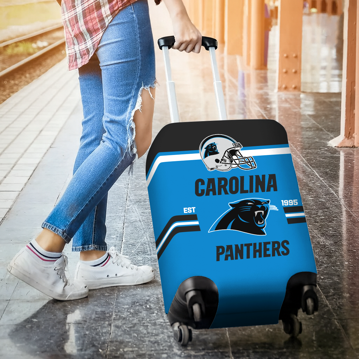 CP NFL Luggage Cover Suitcase Protector DDT NTL