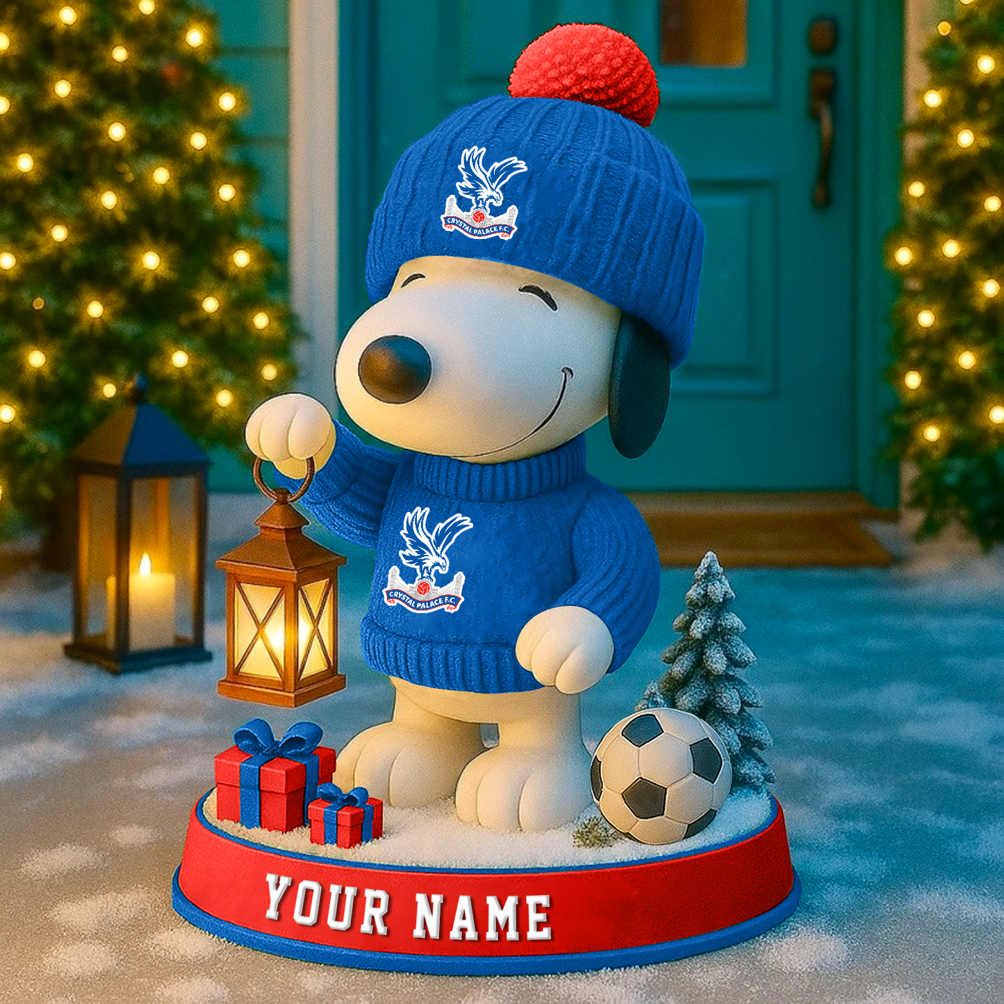 CRY X EPL Christmas Snoopy Fan Light Statue 2025 V1 NAK NHT 81125