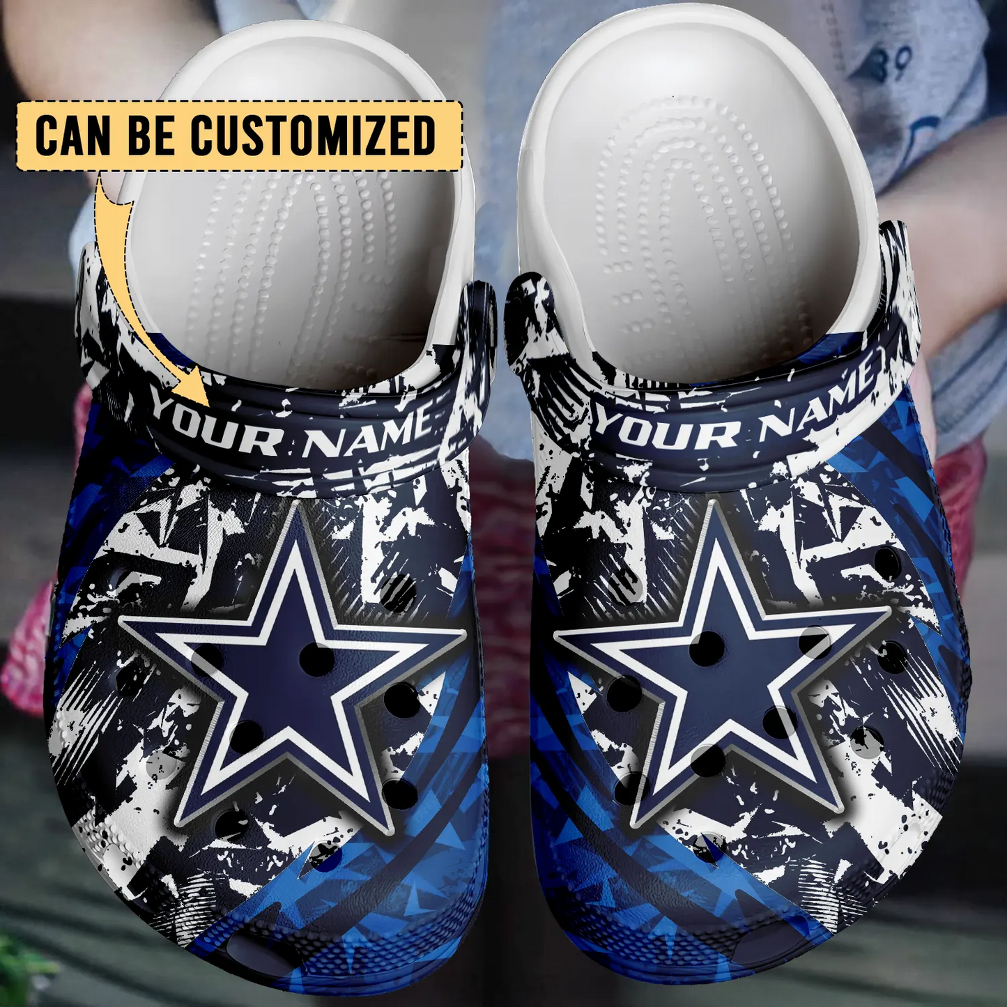 DAL x NFL Crocs Crocband Clogs Shoes DatND DVT