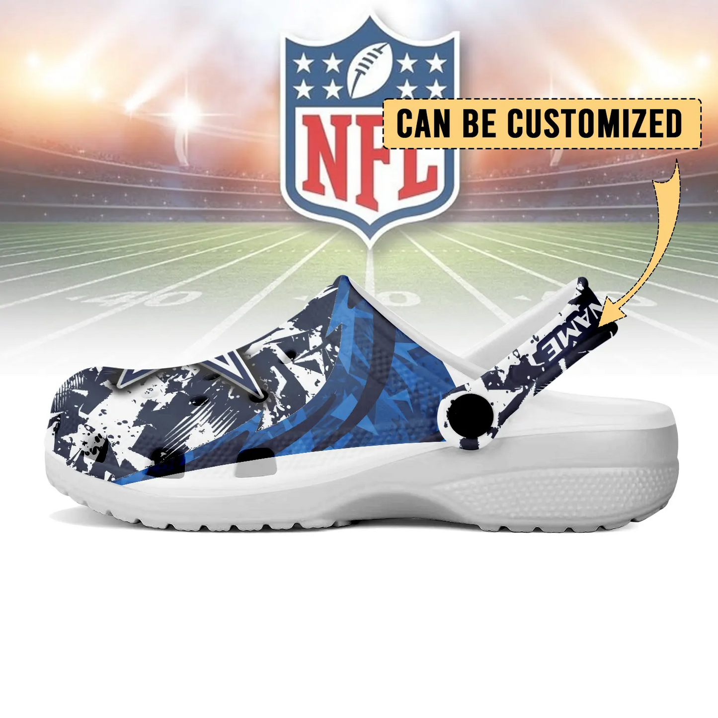 DAL x NFL Crocs Crocband Clogs Shoes DatND DVT