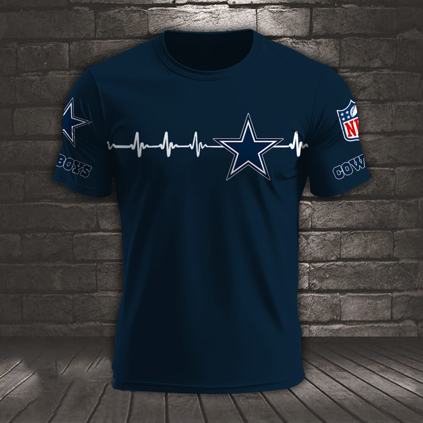 DAL x NFL Heart Rate Map Special 3D Shirt DatND ThuongNH
