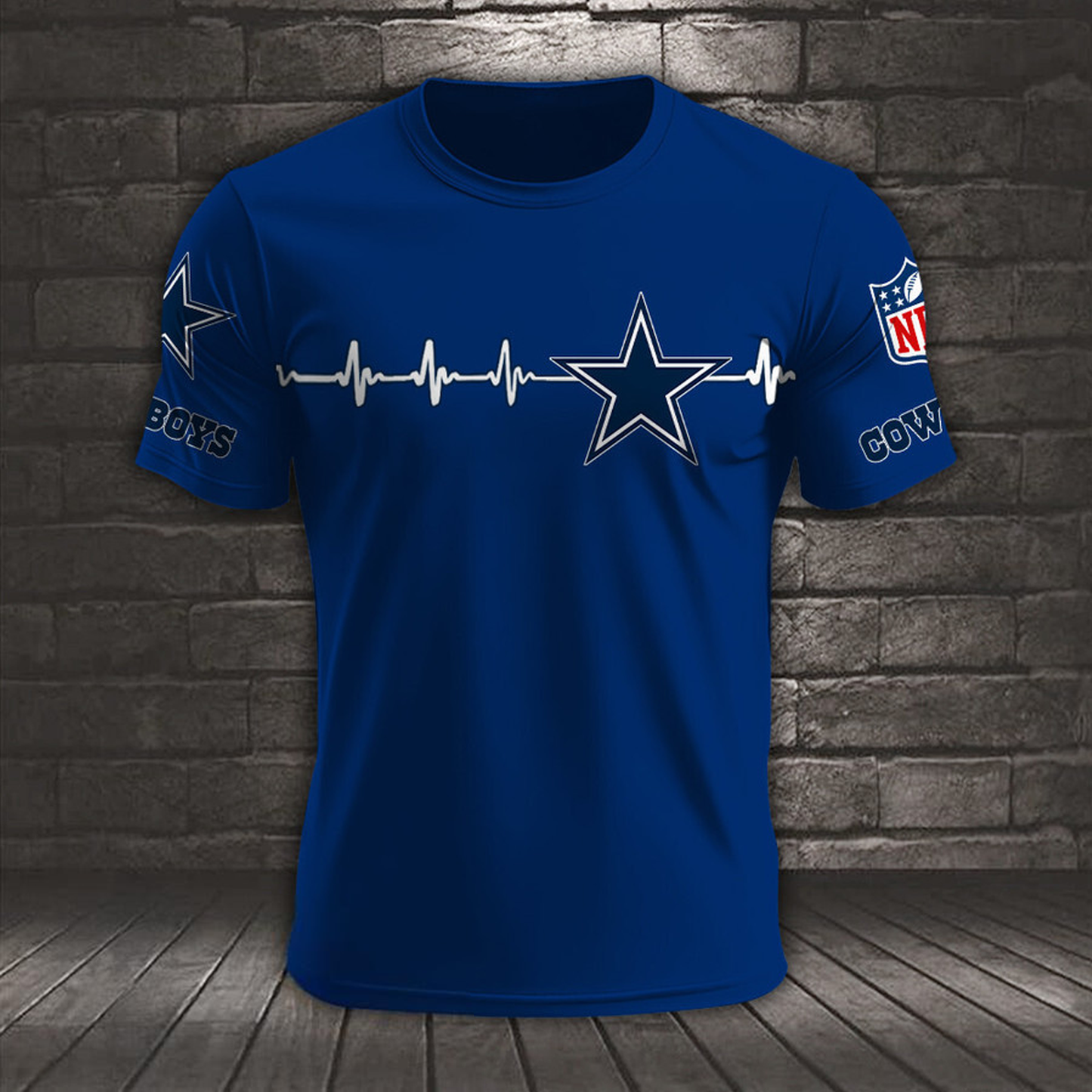 DAL x NFL Heart Rate Map Special 3D Shirt DatND ThuongNH