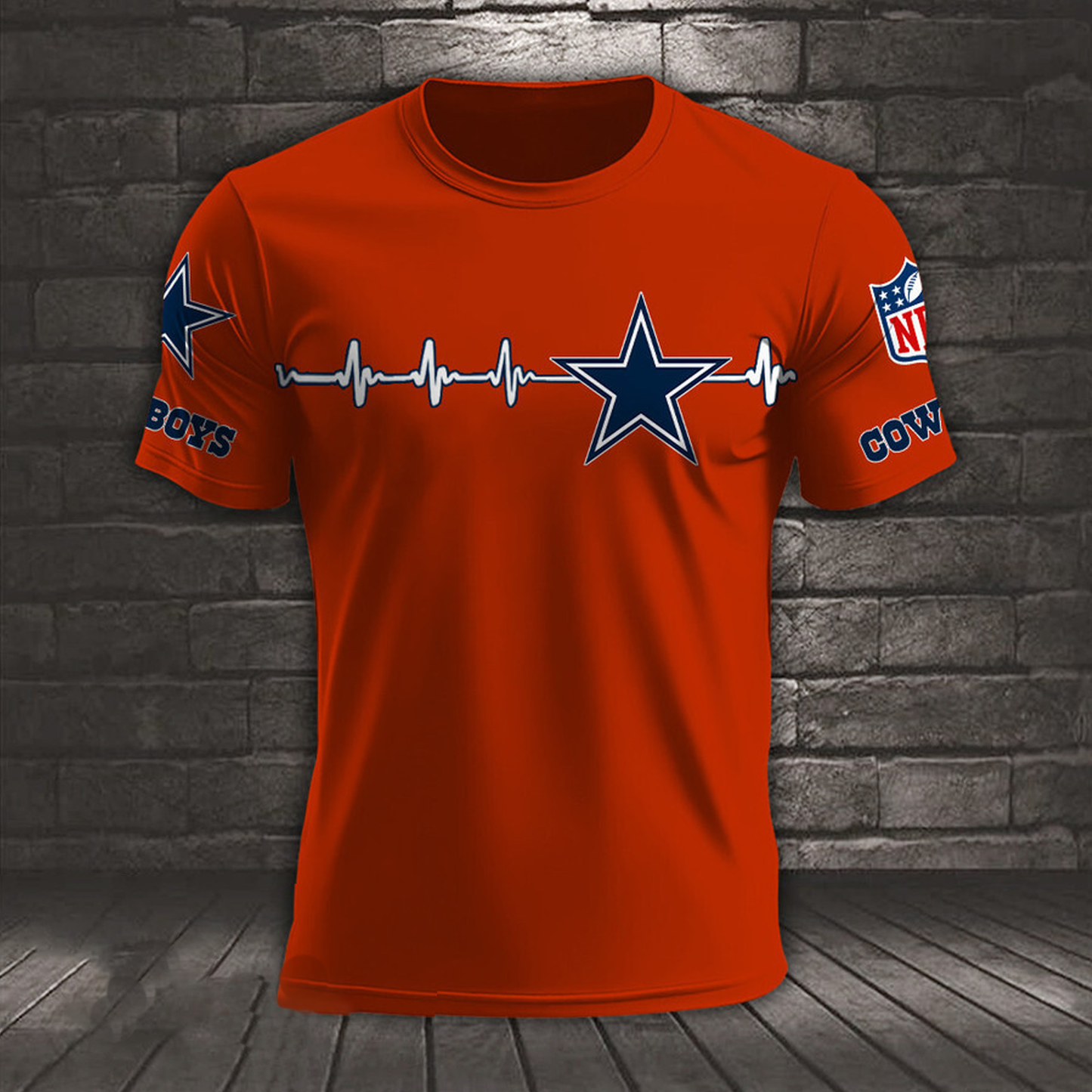 DAL x NFL Heart Rate Map Special 3D Shirt DatND ThuongNH