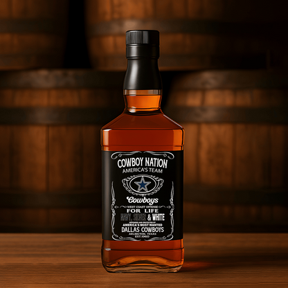 DAL x NFL Whiskey For True Fans Only DATND TANTD