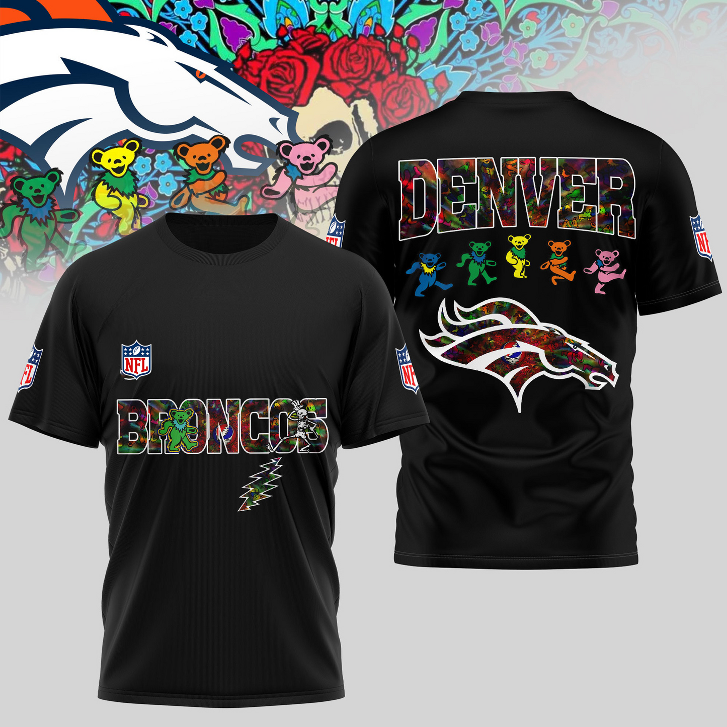 DB Premium NFL Dancing Bear T-Shirt DDT HLPHUONG