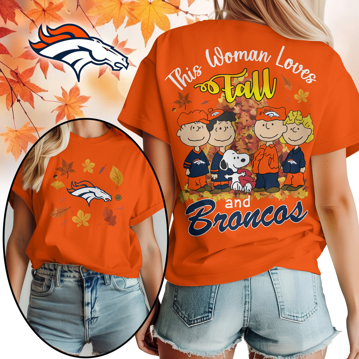 DB Premium NFL This Woman loves fall 3D Shirt DDT CTND