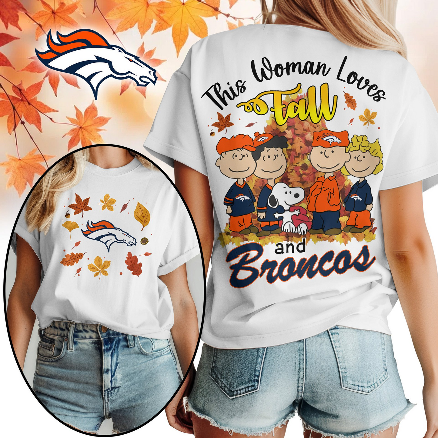 DB Premium NFL This Woman loves fall 3D Shirt DDT CTND