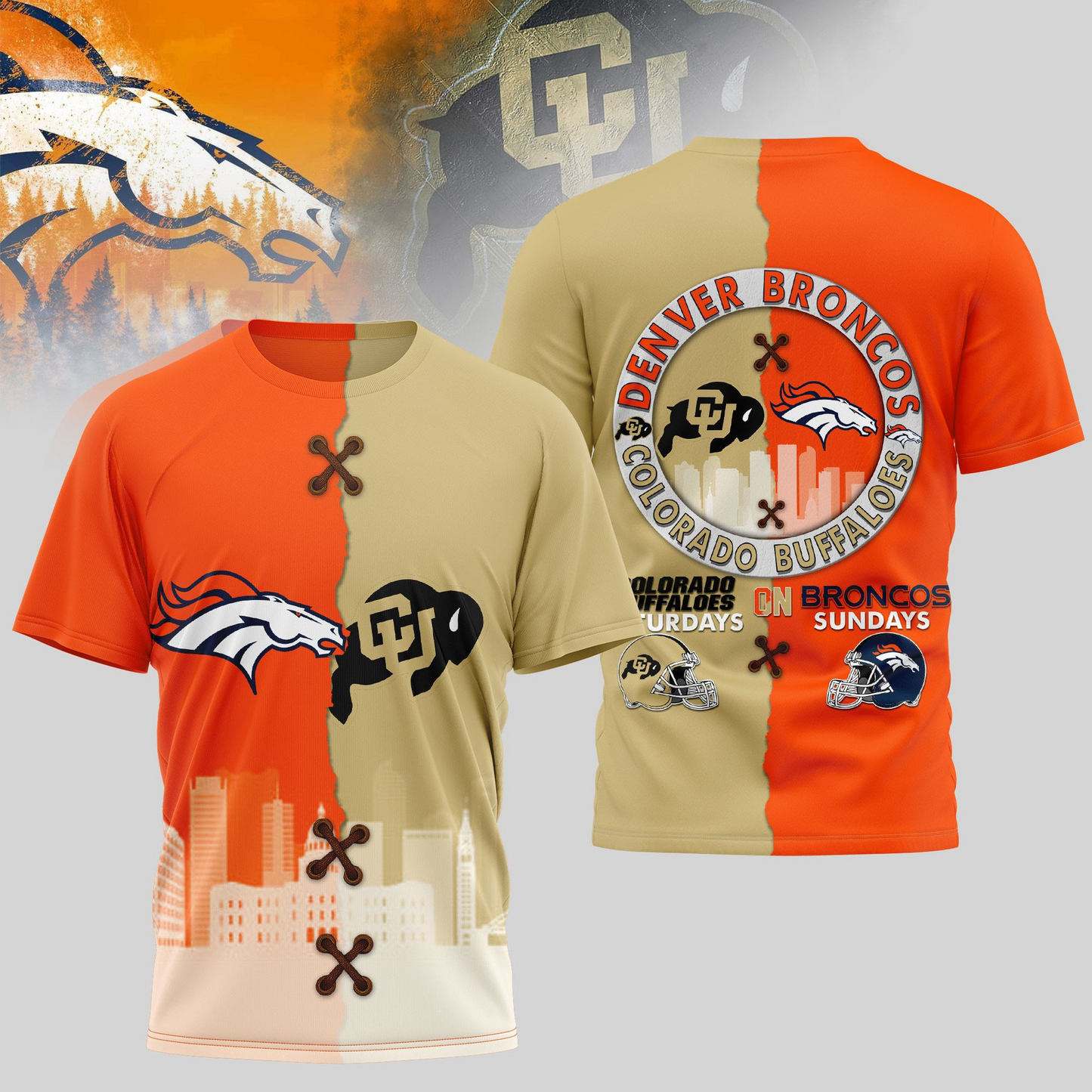 DB Premium NFL x NCAA 3D T-shirt DDT NTL