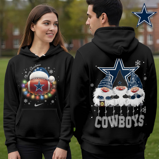 DC Premium NFL Christmas Gnomes Hoodie DDT CTND