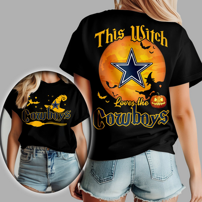 DC Premium NFL Halloween Witch Women Shirt DDT CTND