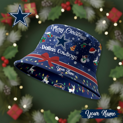 DC Premium NFL Merry Christmas Bucket Hat DDT CTND