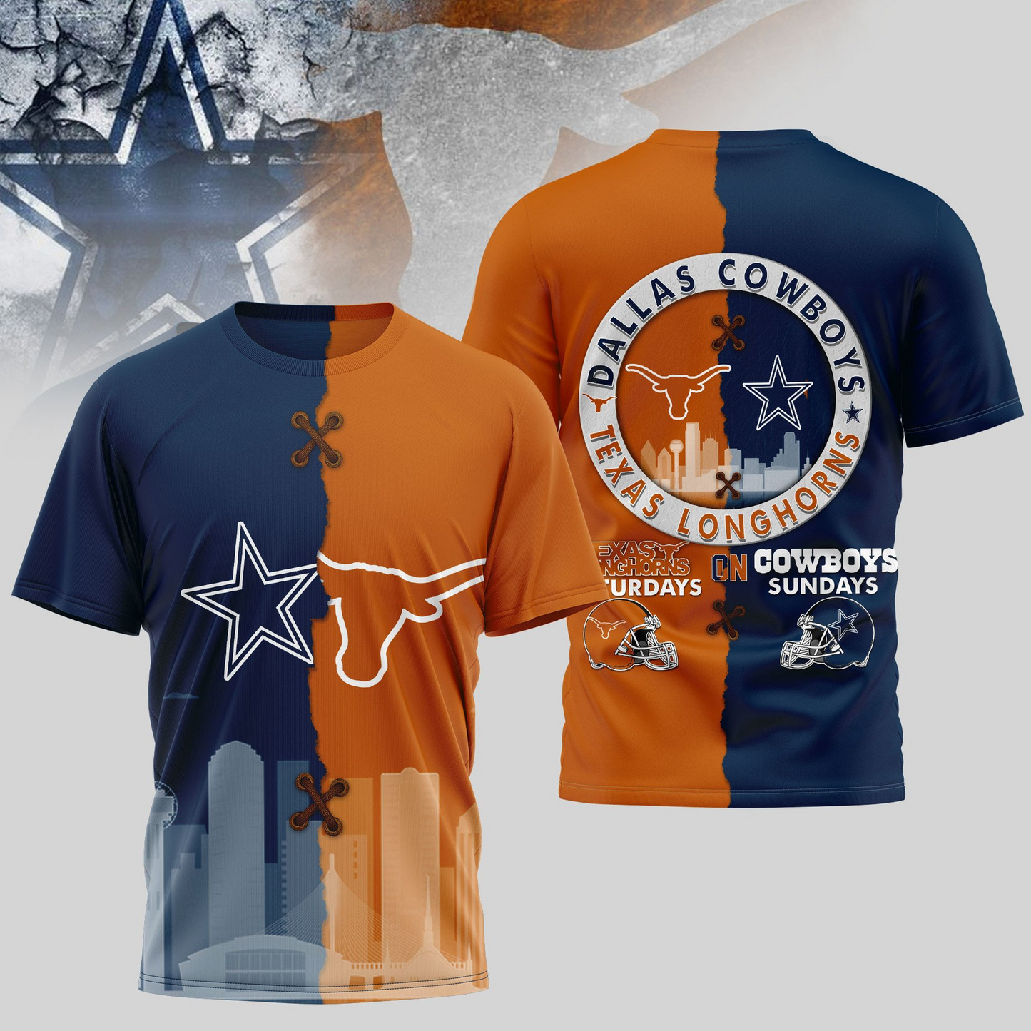 DC Premium NFL x NCAA 3D T-shirt DDT NTL