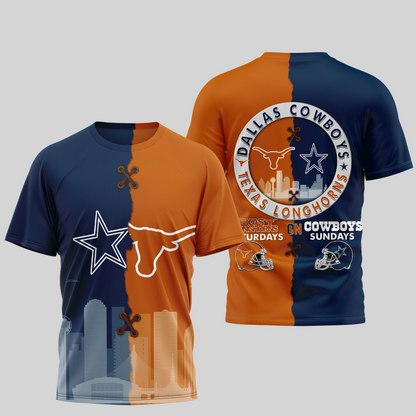 DC Premium NFL x NCAA 3D T-shirt DDT NTL