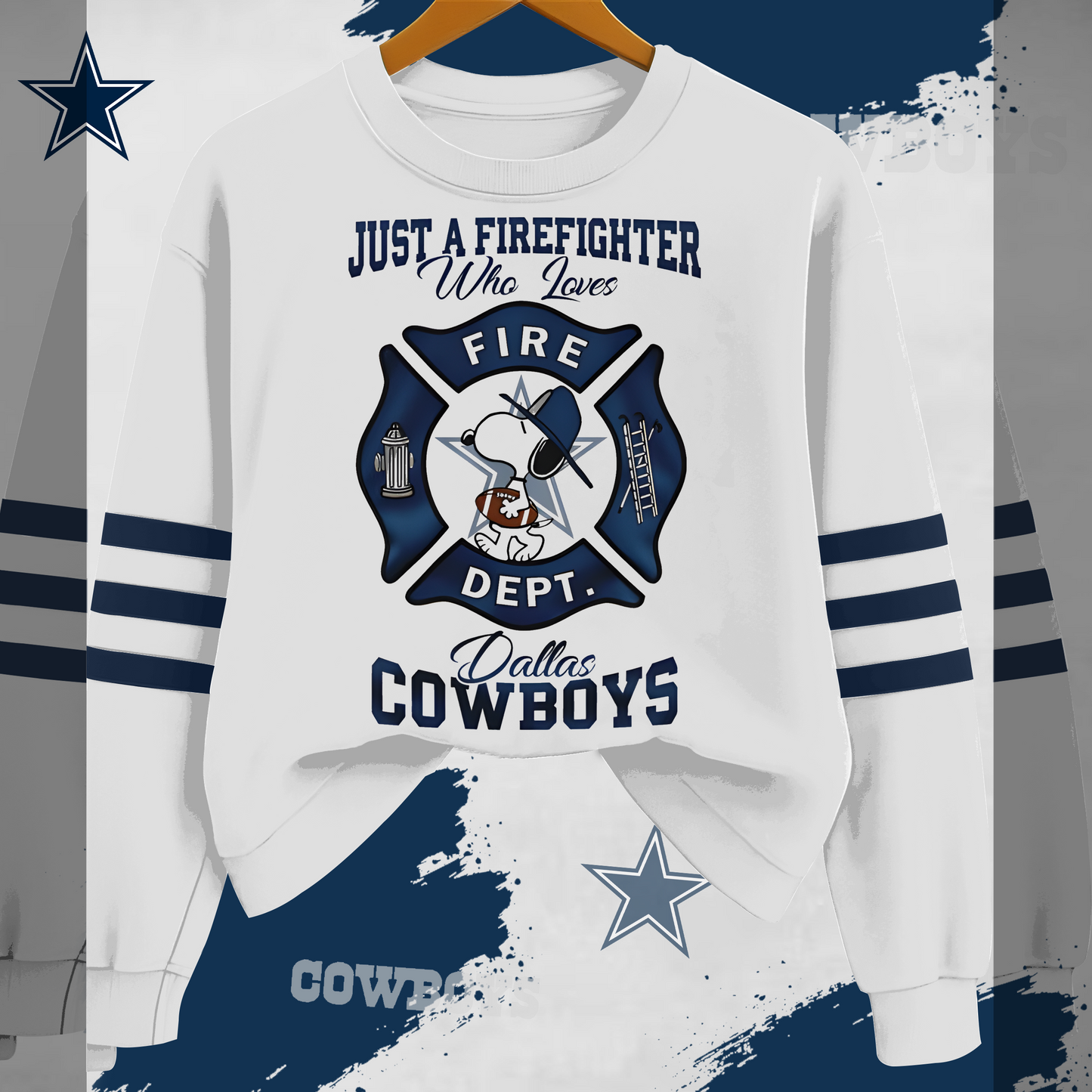 DC x NFL Just A Firefighter Who Love Sweatshirt DDT 201025 HLPHUONG