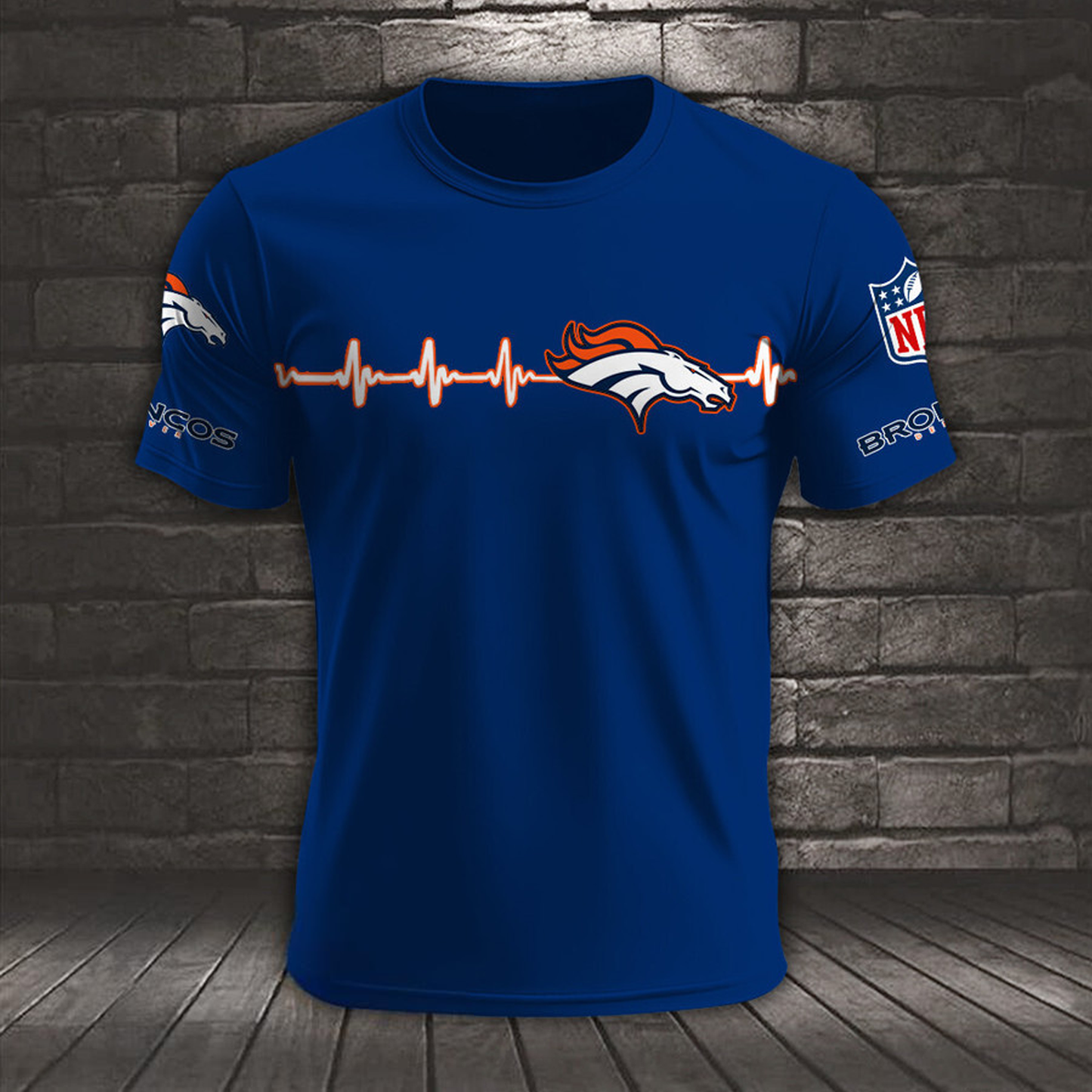 DEN x NFL Heart Rate Map Special 3D Shirt DatND ThuongNH