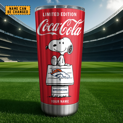 DEN x NFL Mix Snoopy & Red Coca Tumbler DatND DVT