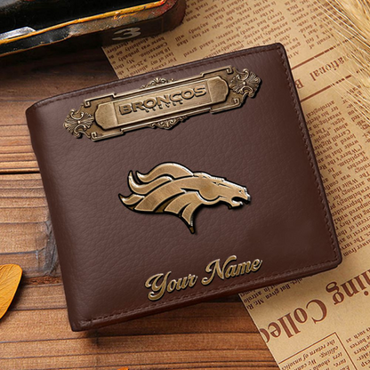 DEN x NFL Premium Leather Wallet DatND DVT