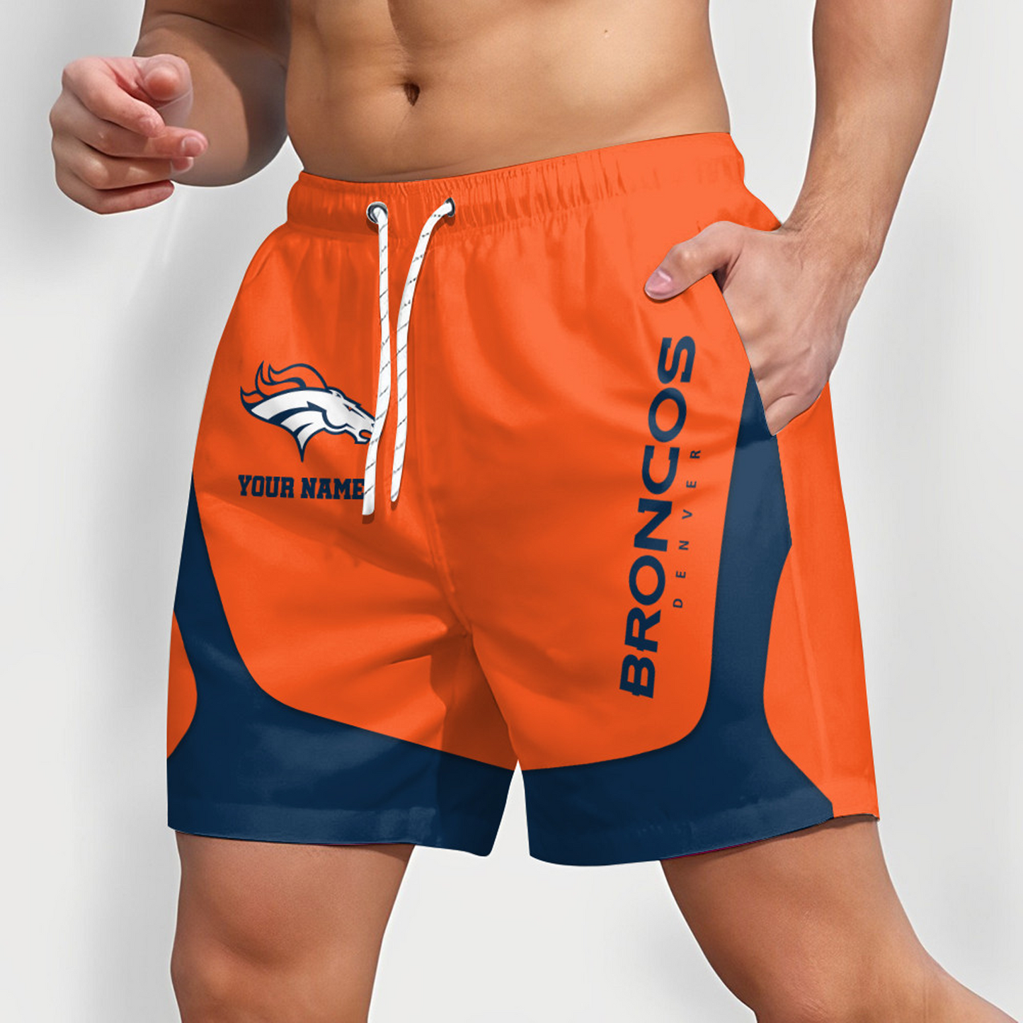 DEN x NFL Team Special Short Pants For Men Custom Name Gifts DATND TANTD25