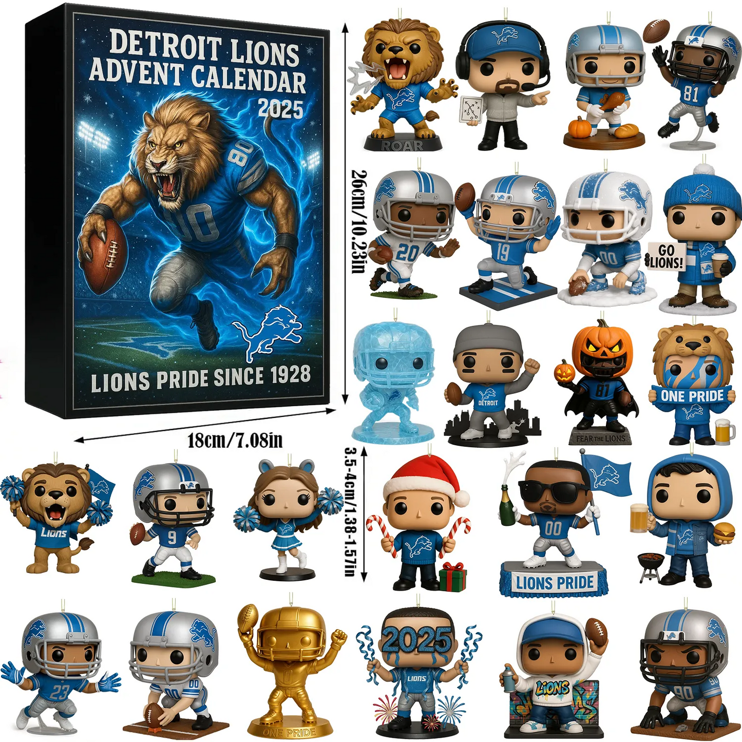 DET x NFL Anniversary Advent Calendar DATND TANTD