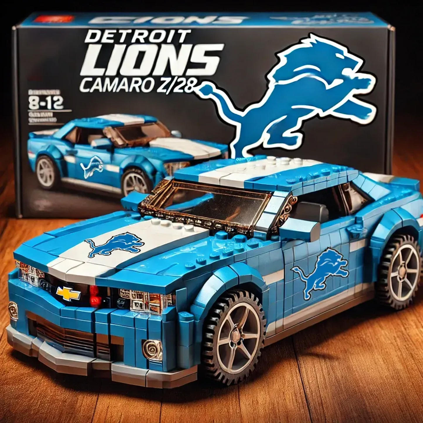 DET x NFL Football Team Camaro Z28 DATND TANTD