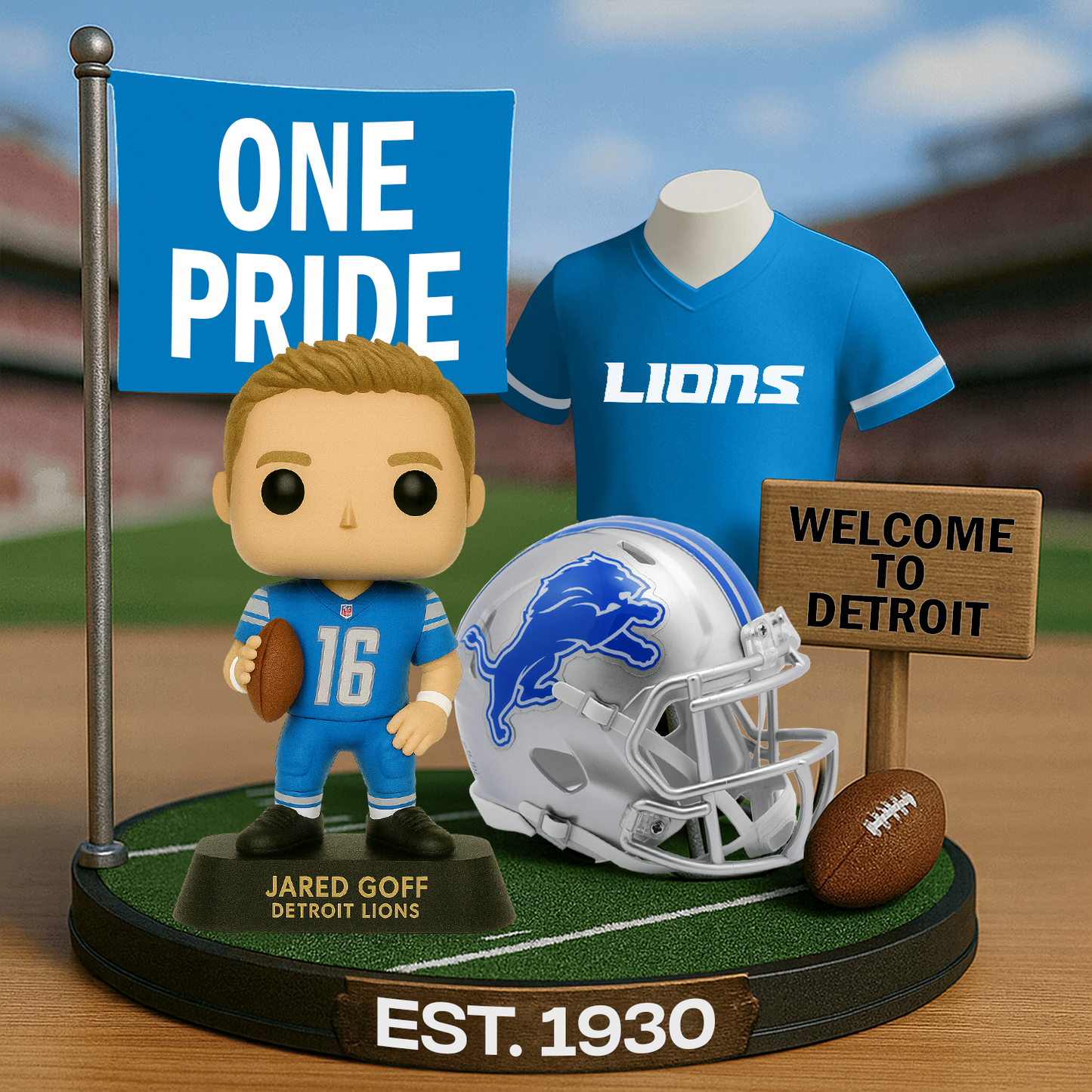 DET x NFL Premium Commemorative Figure DatND DVT