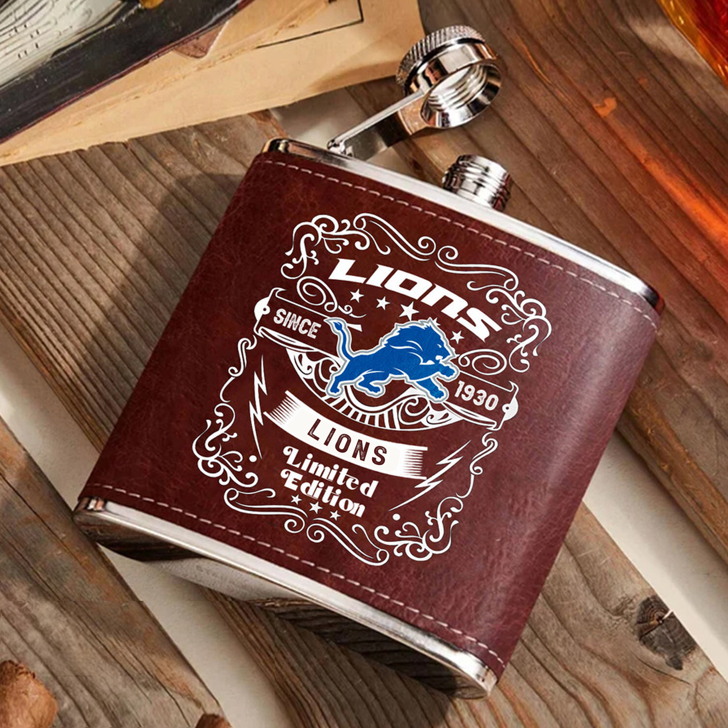 DET x NFL Stainless Steel Flask DatND ThuongNH