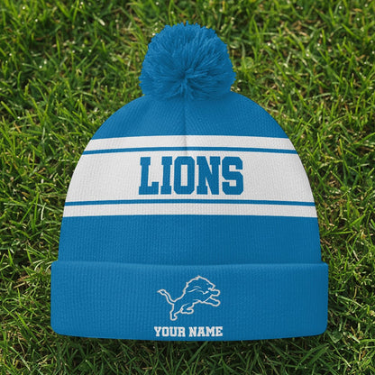 DET x NFL Woolen Beanie Hat Aldult And Kid DatND DVT