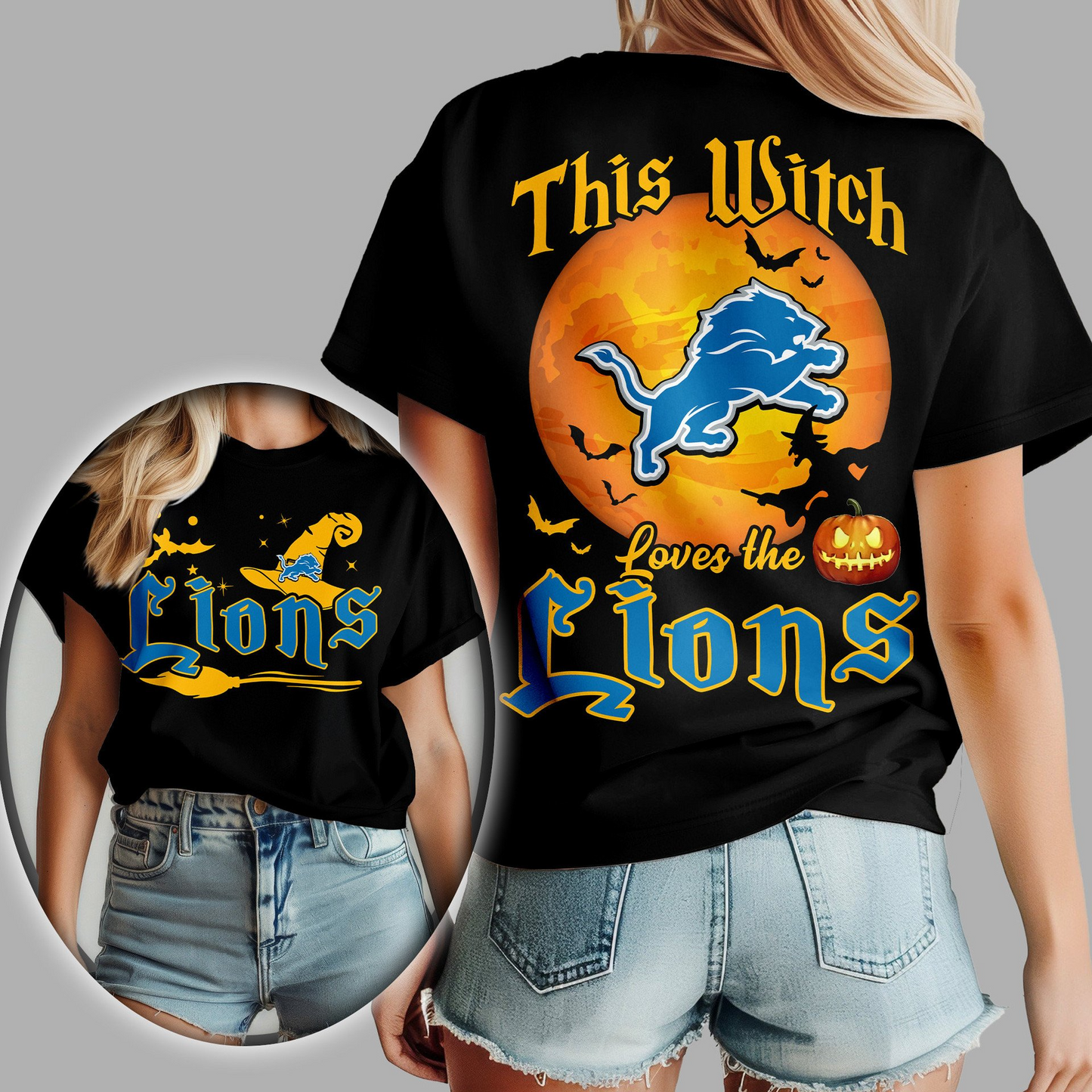 DL Premium NFL Halloween Witch Women Shirt DDT CTND