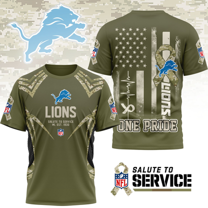 DL Premium NFL Salute to Service Camo 3D Shirt DDT CTND